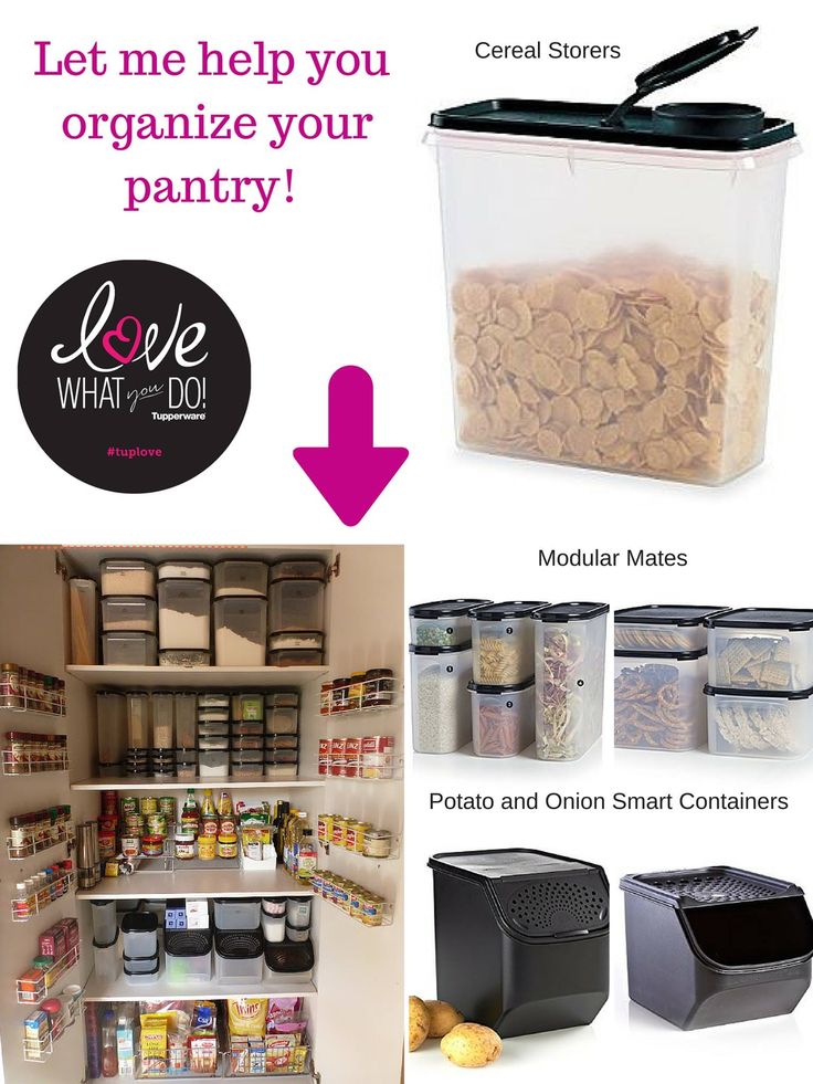 an organized pantry with lots of food in it and the words let me help you organize your pantry