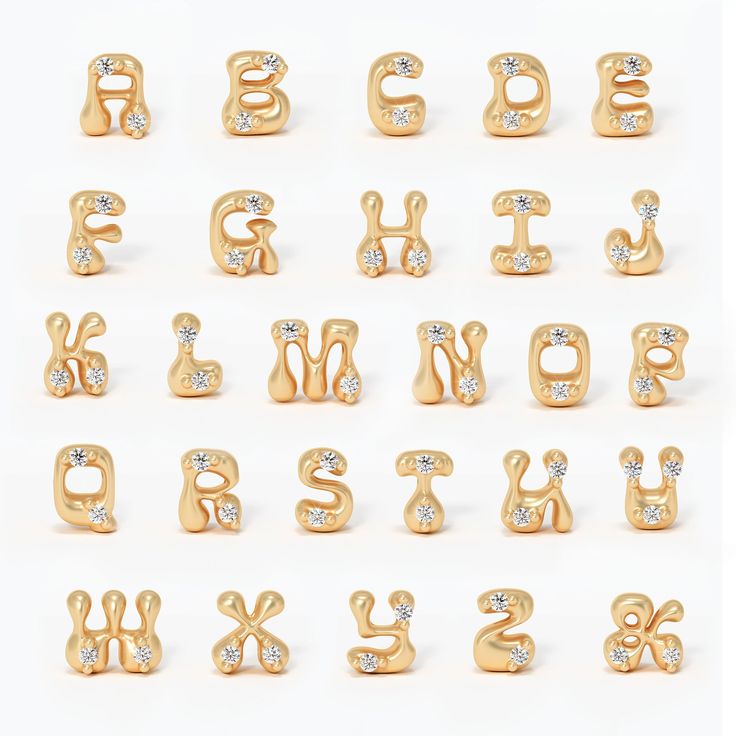 Hippie Letter Beads - Valley Rose Ethical & Sustainable Fine Jewelry Y2k Jewellery, Ultrasonic Jewelry Cleaner, Initial Fonts, Dope Jewelry Accessories, Big Engagement Rings, Alphabet Charm, Alphabet Necklace, Alphabet Jewelry, Letter Beads