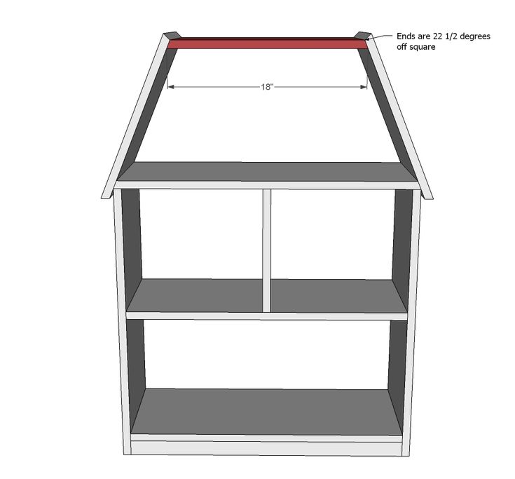 the measurements for an open shelving unit with two shelves and one shelf on each side