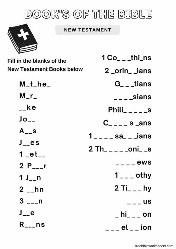 the bible worksheet for kids to learn how to use it in their classroom