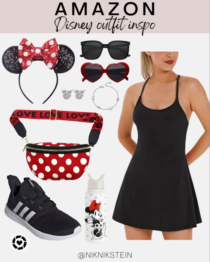 Disney outfit // Amazon Disney outfit // Disney outfit for women // Disney outfit for moms Follow my shop @niknikstein on the @shop.LTK app to shop this post and get my exclusive app-only content! #liketkit #LTKFind #LTKsalealert #LTKunder50 @shop.ltk Black Dress Disney Outfit, Minnie Mouse Bounding, Disney Bound Minnie Mouse, Minnie Mouse Outfit Women, Disney Womens Outfits, Disney Adult Outfits, Disney Bound Outfits Summer, Minnie Disneybound, Adult Disney Outfits For Women