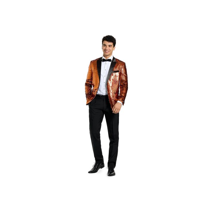 He'll love this men's OppoSuits sequin tuxedo. Click on this MEN'S GUIDE to find the perfect fit and more! He'll love this men's OppoSuits sequin tuxedo. Click on this MEN'S GUIDE to find the perfect fit and more! FEATURES Includes: pants, smoking jacket and bow tie Button closure Long sleeves Zipper fly 2 functional pockets on each side of the pants, 2 functional pockets on the back of the pants, 3 faux pockets on the jacketFIT & SIZING Slim fitFABRIC & CARE Polyester Machine wash Imported Size Fitted Sequin Suits For Night Out, Glamorous Sequined Suits For Night Out, Long Sleeve Sequined Suits For Night Out, Sequined Long Sleeve Suits For Night Out, Sequin Long Sleeve Suits For Night Out, Sequined Long Sleeve Suit For Night Out, Fitted Suit For Festive Party, Fitted Suit For Festive Party Occasions, Festive Notch Lapel Party Suits