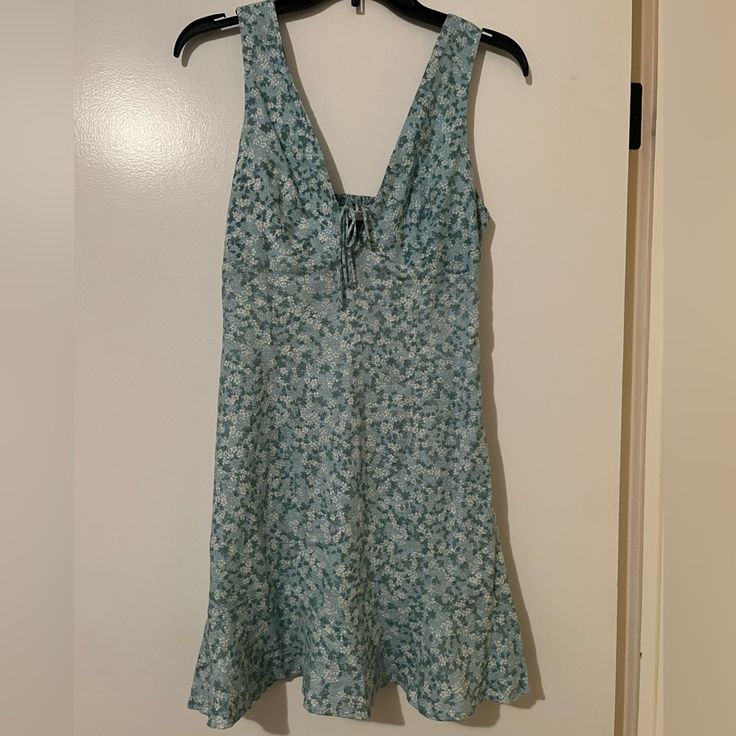 Zara Blue Floral Mini Dress. Never Worn. Light Blue Floral Print Mini Dress, Light Blue Floral Print Mini Sundress, Light Blue Mini Sundress, Blue Floral Print Mini Sundress, Light Blue A-line Sundress, Flowy Light Blue Mini Dress With Floral Print, Light Blue Floral Print Mini Dress For Casual Wear, Light Blue Floral Print Mini Dress For Casual Occasions, Light Blue Floral Print Mini Dress For Vacation