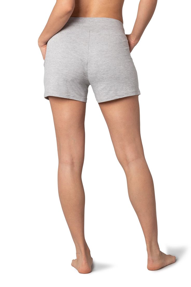 A summer or chill staple. These super-soft Knit Pull-On Shorts are complete with our softest jersey fabric and features a cinching drawstring waistband and angled pockets to keep your possessions on hand. Total live-in material. Product Features: Ultra-Soft, Moss Jersey Fabric Cinched Drawstring Waistband Angled Pockets 4” Inseam Imported Materials and Care: 88% Polyester / 12% Spandex Machine-Wash Cold Gentle Model Measurements: Model is 5’8” and wearing a size S Casual Solid Pajama Shorts With Elastic Waistband, Short Athleisure Sweatpants For Loungewear, Casual Short Activewear With Ribbed Waistband, Casual Activewear With Ribbed Waistband In Short Length, Athleisure Short Sweatpants For Loungewear, Comfy Drawstring Bottoms Short Length, Comfy Cotton Loungewear Activewear, Casual Short Length Sweatpants For Loungewear, Comfy Cotton Loungewear