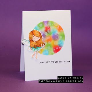 a birthday card with a fairy on it