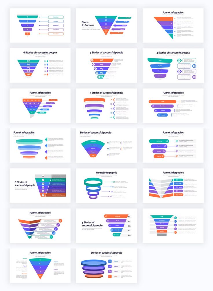 an info sheet with different colors and shapes