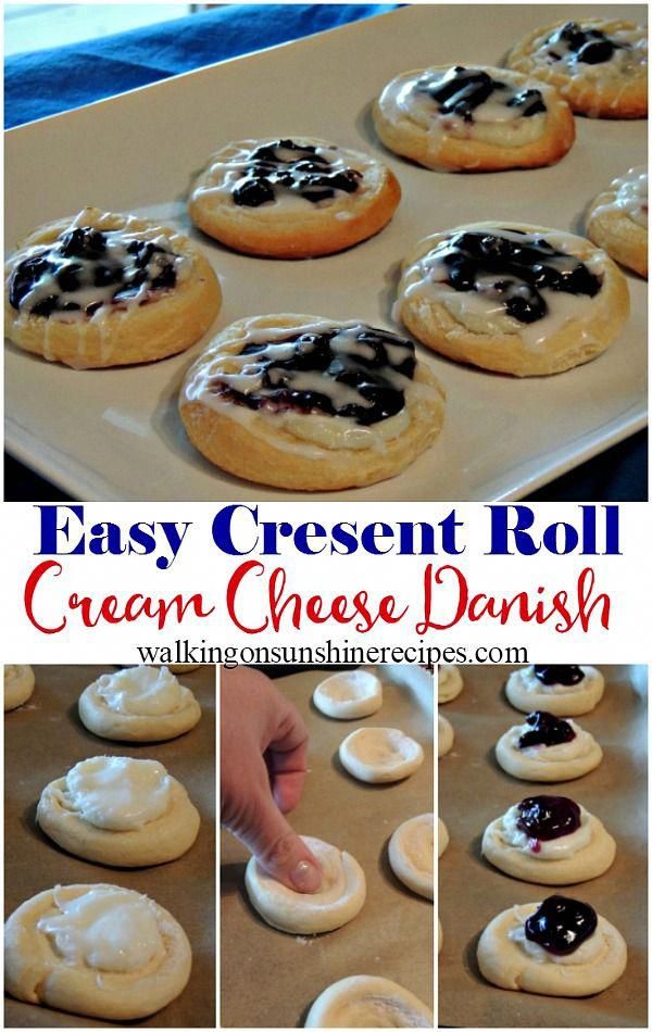 easy crescent roll cream cheese danish