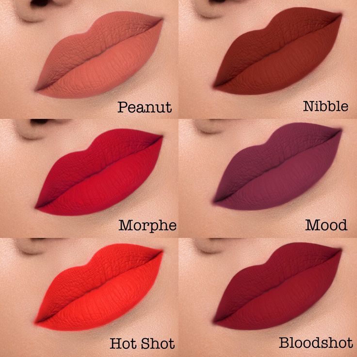 MORPHE - Matte Liquid Lipstick Shades Of Lipstick, Matte Make Up, Lipstick Kit, Lips Shades, Makeup Tricks, Smokey Eyes, Nude Lip, Lip Art, Lipstick Makeup