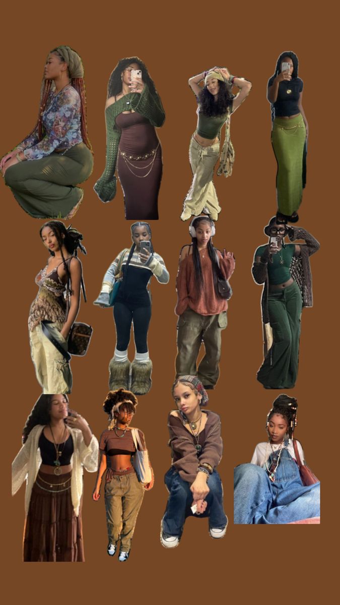 Earthy Aesthetic Fashion, Earthy Aesthetic Outfits, Earthy Outfits Aesthetic, Black Hippy, Spiritual Fashion, Boho Fits, Earthy Aesthetic, Earthy Style, Estilo Hippy