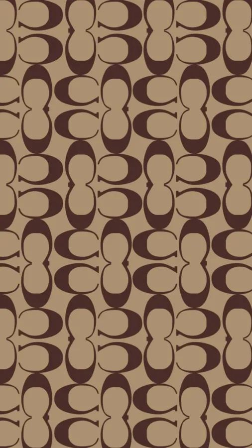 a brown and white pattern with circles on it