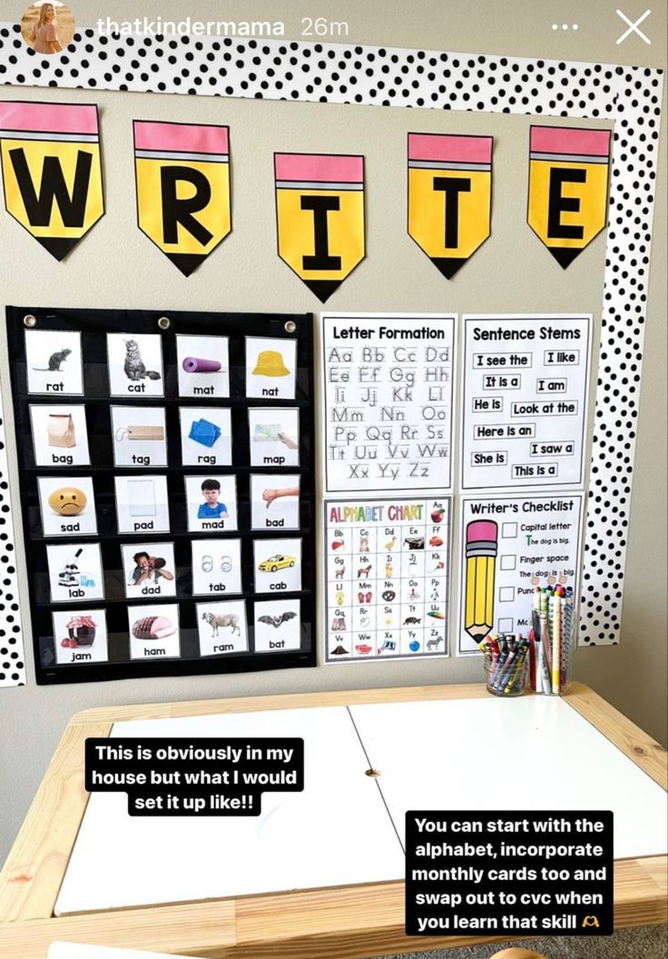 a bulletin board with some writing on it