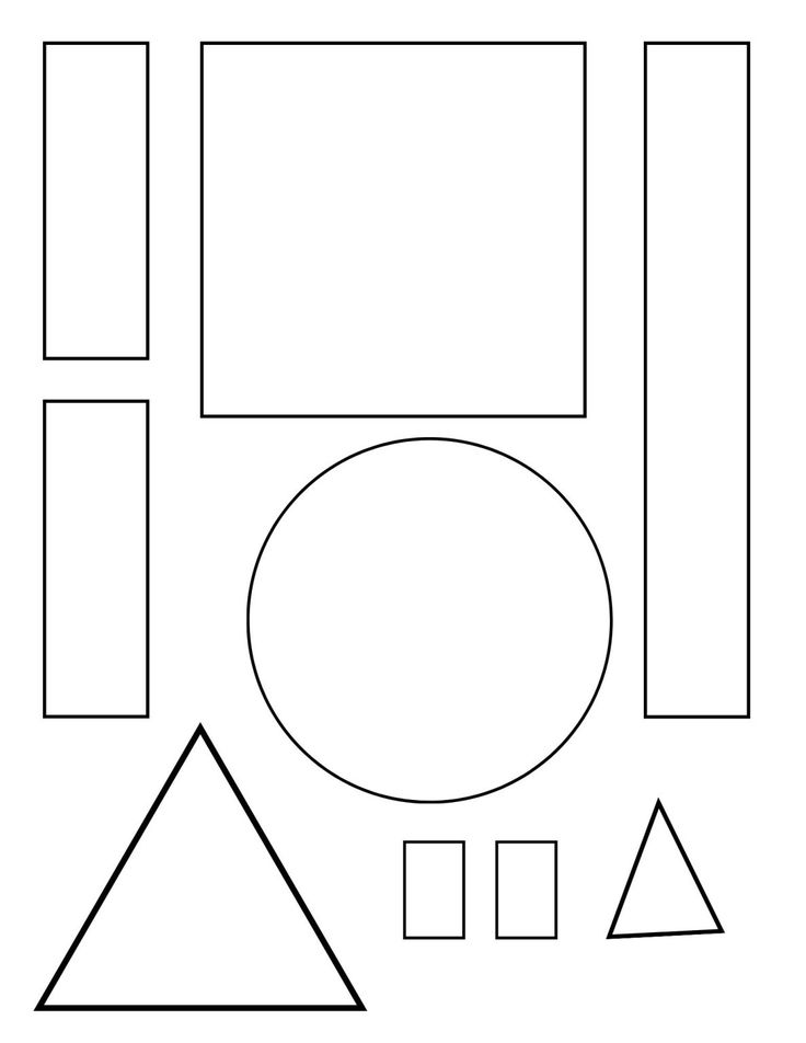 an image of shapes to be colored in