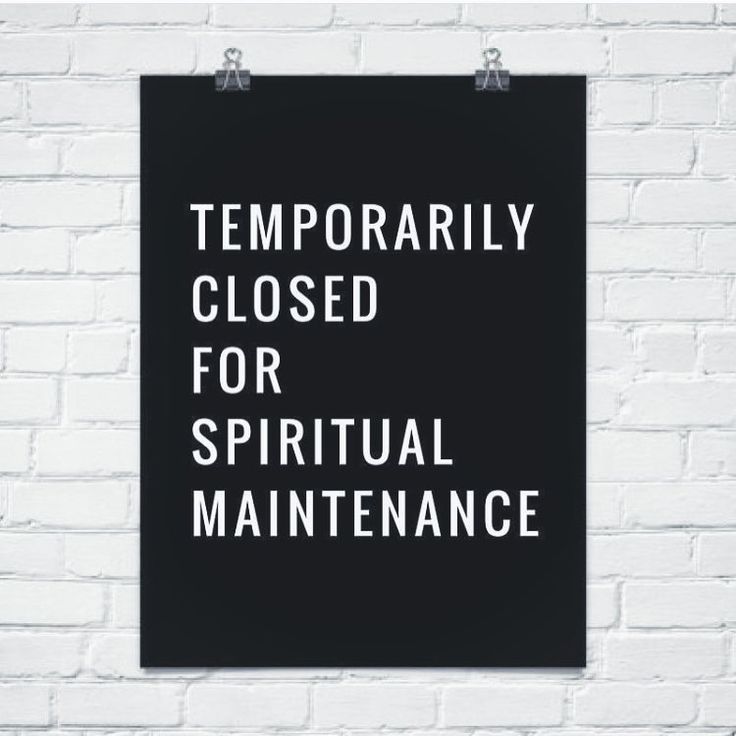 a black and white sign that says temporary closed for spirit maintenance on the side of a brick wall