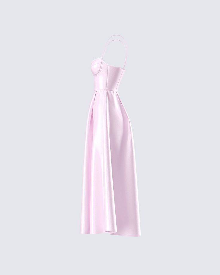 Trying to get courted? 😌 Be the diamond they’ve all been looking for in this pink satin midi dress complete with lace detailing at the neck, a fit & flare style, a built-in tulle underskirt, and adjustable straps 💕 Pink Satin Midi Dress, Tulle Underskirt, Black Off Shoulder, Graphic Top, Satin Midi Dress, White Jersey, Pocket Pants, Pink Satin, White Mini Dress