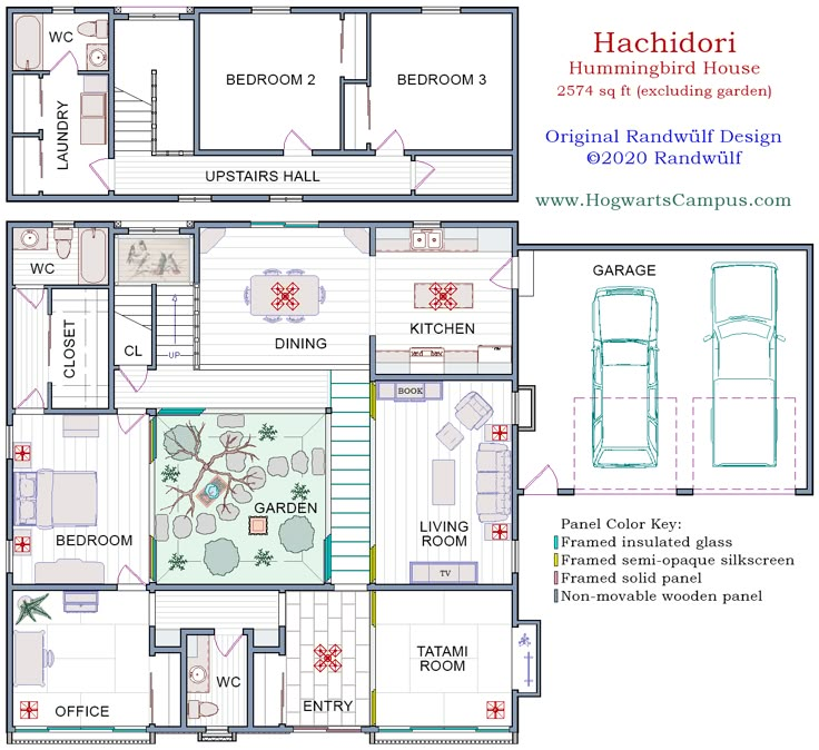 the floor plan for a house with two levels