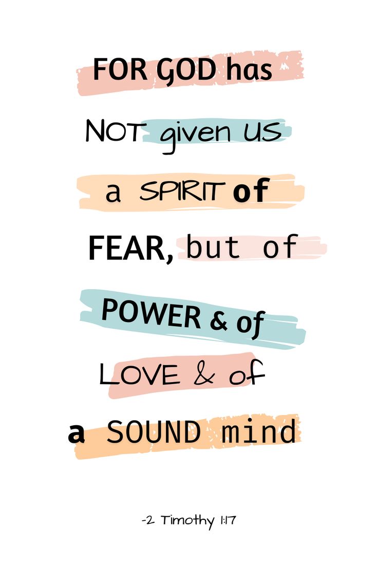 a quote that says for god has not given us a spirit of fear, but of power