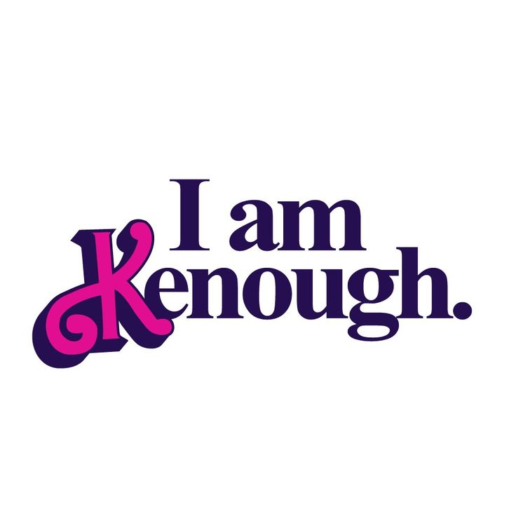 the words i am kenouh are in purple and pink