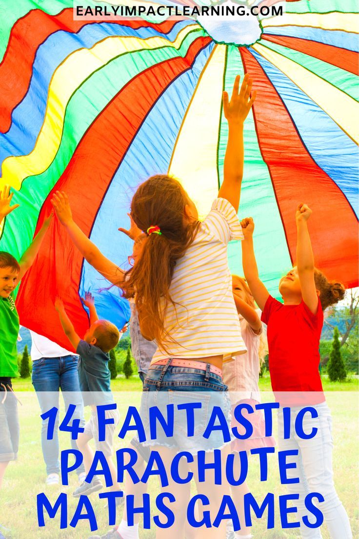 Parachute games are one of the best ways for young children to learn a range of skills across the whole curriculum. They strengthen their hands by gripping, and they improve their coordination by the movements involved in the games. Read on to find out my 14 personal favourite parachute maths games… #parachutegames #parachuteactivities #maths #mathsgames #earlymaths #preschoolactivities Parachute Activities, Communication And Language Activities, Parachute Games For Kids, Parachute Games, Gym Activities, Fall Lesson Plans, Elementary Physical Education, Pe Activities, Outside Games