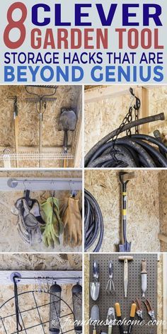 eight clever garden tools storage hacks that are beyond geniuses by claverr