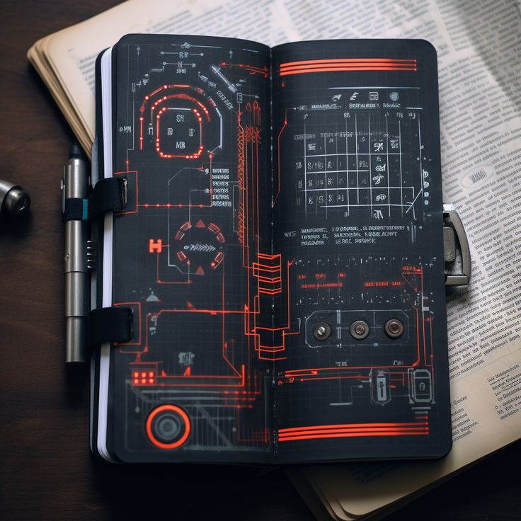 an open book on top of a table next to a pen and eyeglasses