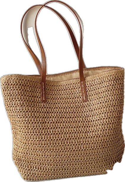 Brown Braided Bags For Beach Season, Everyday Braided Rattan Bag, Daily Use Braided Rattan Shoulder Bag, Brown Braided Rattan Shoulder Bag, Travel Braided Rattan Bags, Brown Large Capacity Rattan Shoulder Bag, Brown Rattan Shoulder Bag With Large Capacity, Large Capacity Brown Rattan Shoulder Bag, Casual Brown Braided Beach Bag