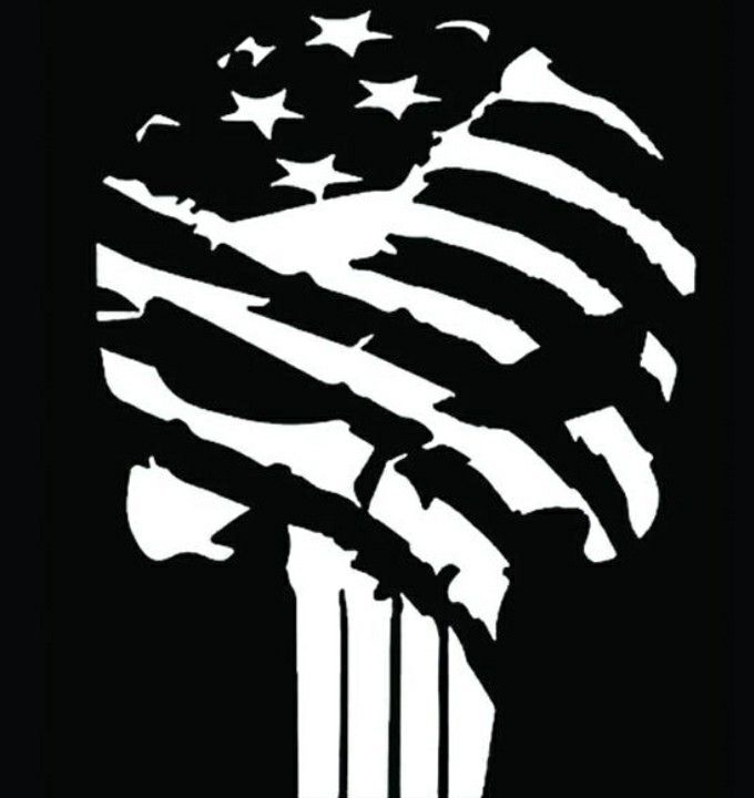 an american flag on the side of a black background with white stars and stripes in it