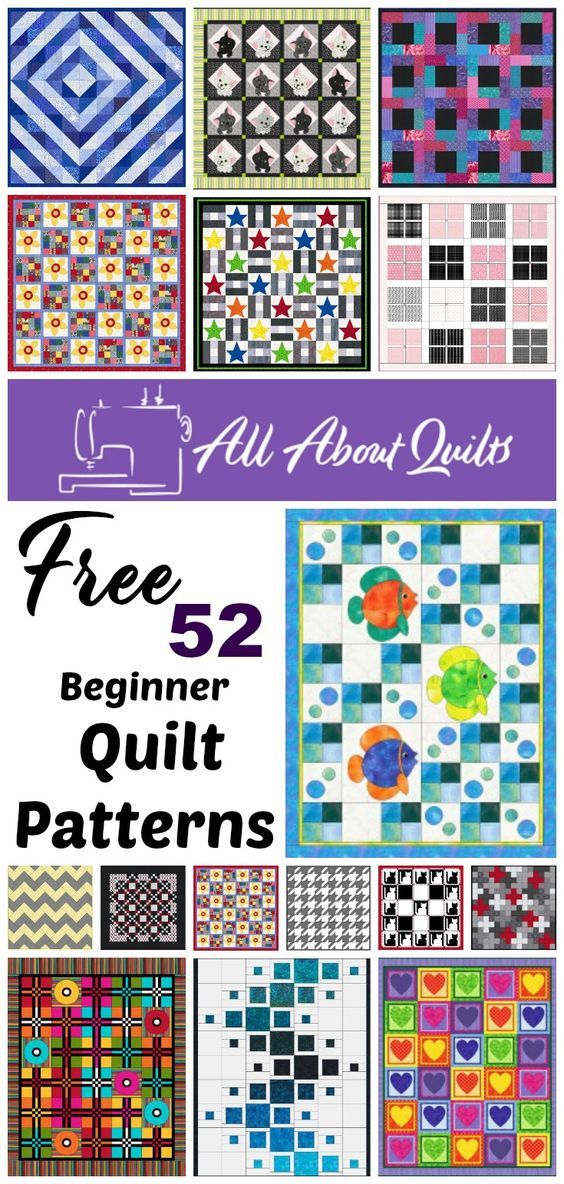 all about quilts free 52 beginner quilt patterns from the pattern library, click here