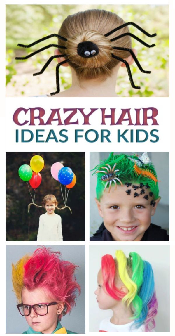 Crazy Hair Ideas, Easy Crazy Hairstyles, Crazy Hair For Kids, Crazy Hair Day Ideas, Candy Hair, Wacky Hair Days, Hairstyles Kids, Crazy Hair Day, Going Out Hairstyles