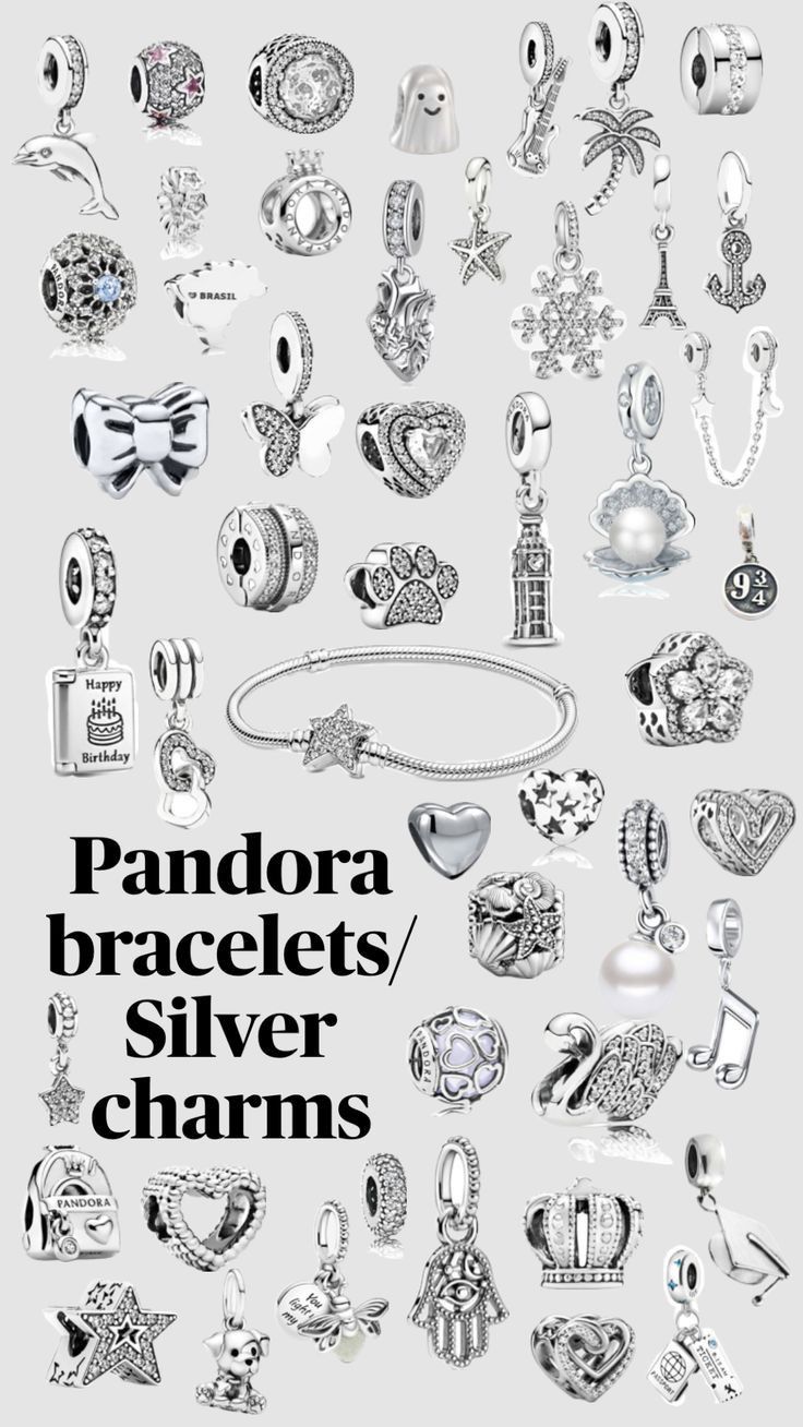 Pandora Charms Pink, Pandora Bracelet Charms Ideas, Pandora Bracelet Designs, Pandora Bracelet Silver, Pandora Jewelry Charms, Charms Pandora, Bracelet Pandora, Wrist Jewelry, Jewelry Accessories Ideas