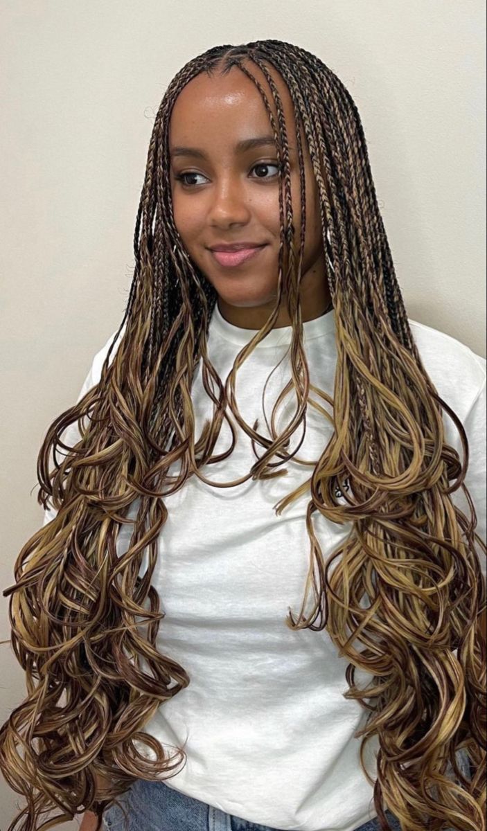 French Curls, Hair Styles Braids, French Curl, Styles Braids, Big Box Braids Hairstyles, Blonde Braids, Box Braids Hairstyles For Black Women, Braids Hairstyles Pictures, Braided Cornrow Hairstyles