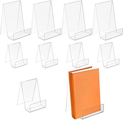 there are many clear acrylic books in this set