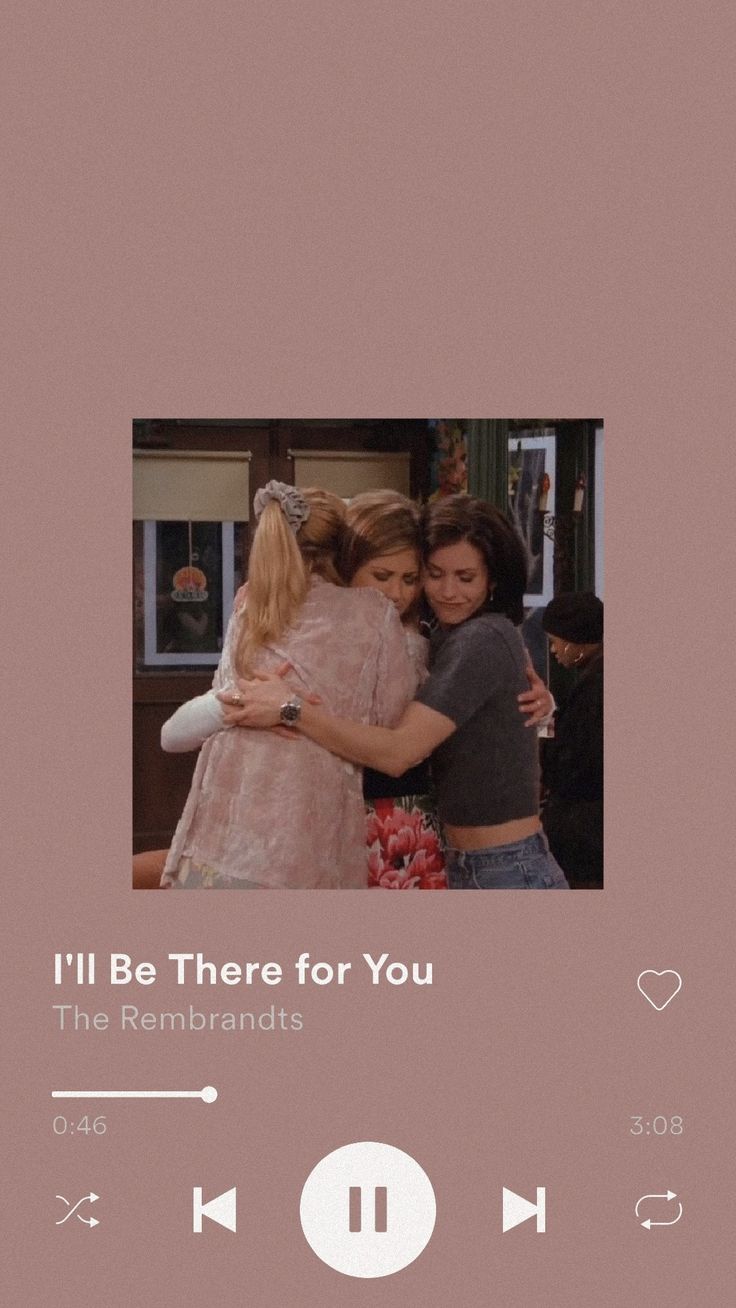 two girls hugging each other with the caption i'll be there for you