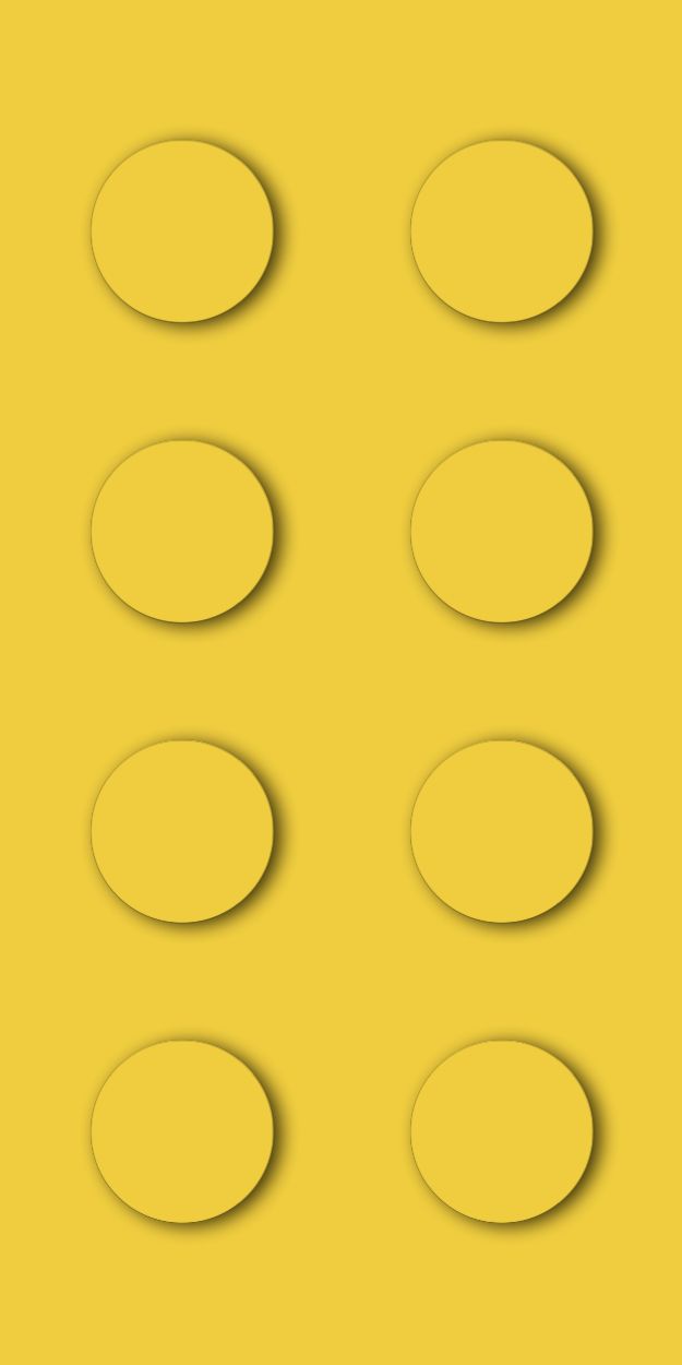 four circles are shown on a yellow background