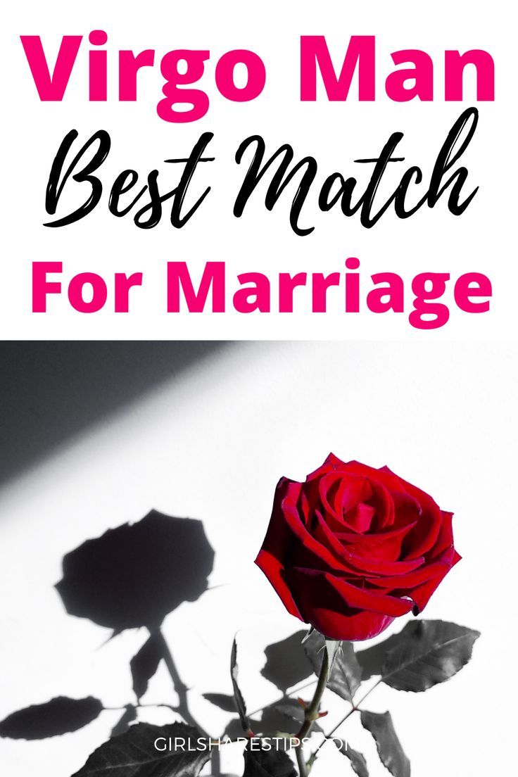 a red rose with the words virgo man best match for marriage