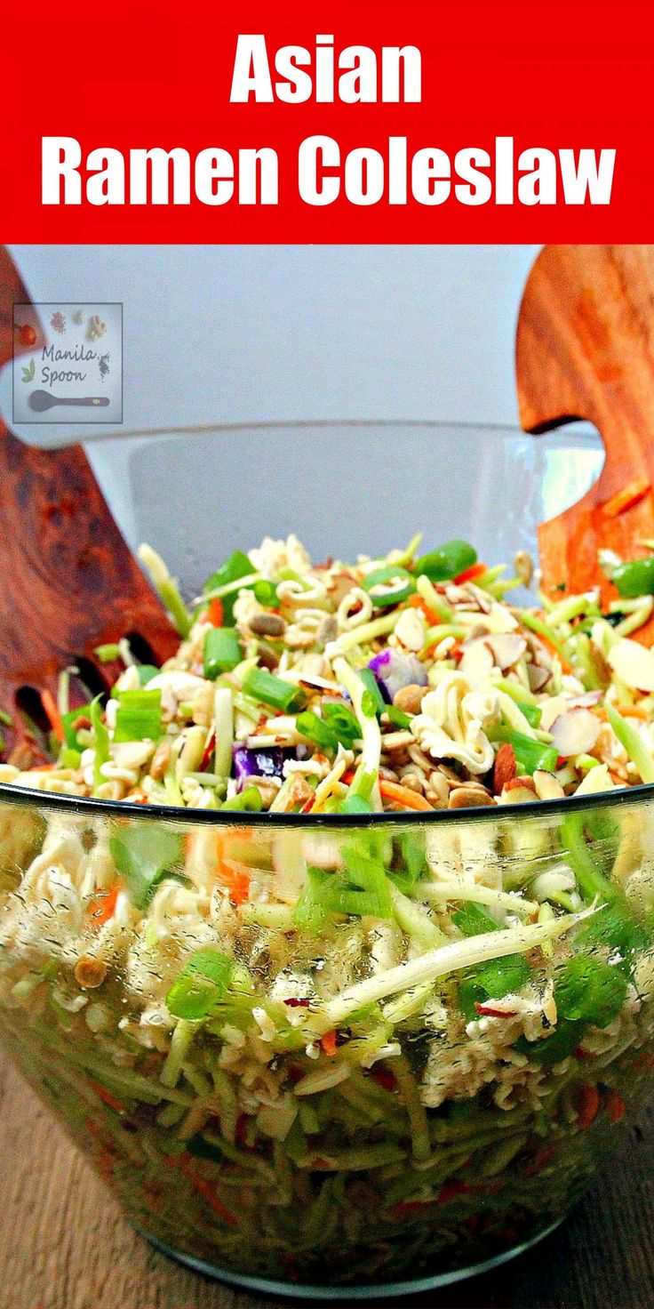 Coleslaw With Ramen Noodles, Ramen Coleslaw, Asian Coleslaw Recipe, Asian Ramen Salad, Japanese Appetizers, Asian Ramen, Coleslaw Recipes, Asian Coleslaw, Tasty Salads