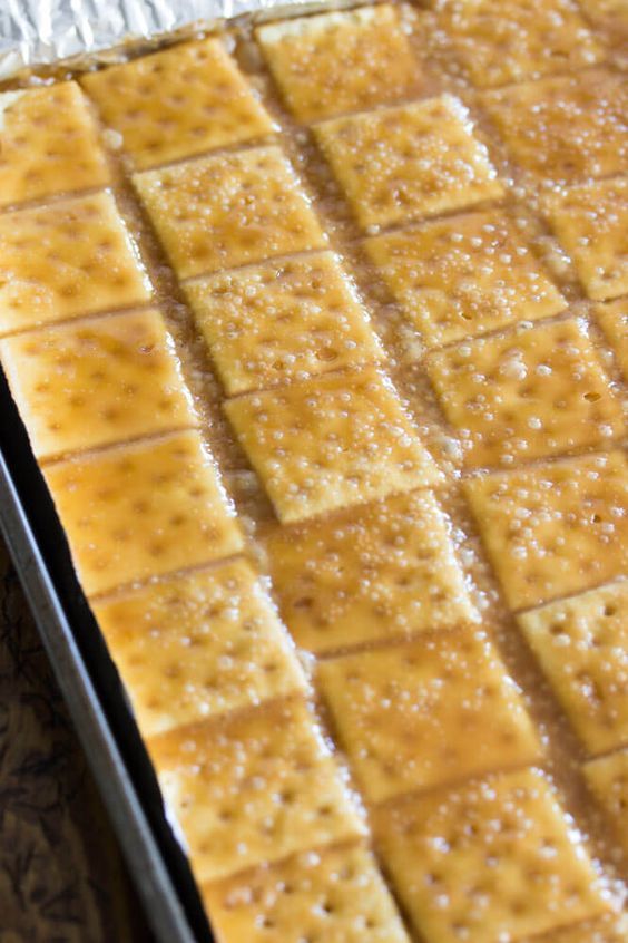 some crackers that are sitting in a pan