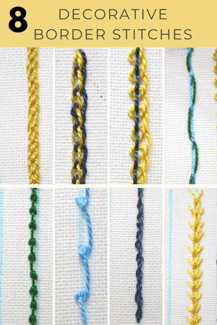 the steps to crochet decorative border stitches