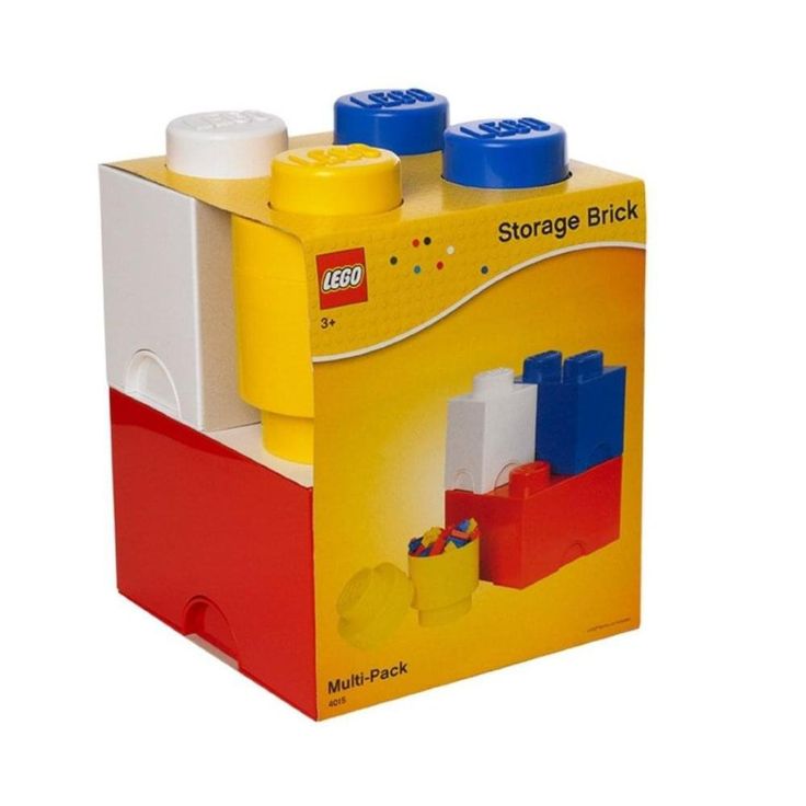 a lego storage brick in a box on a white background