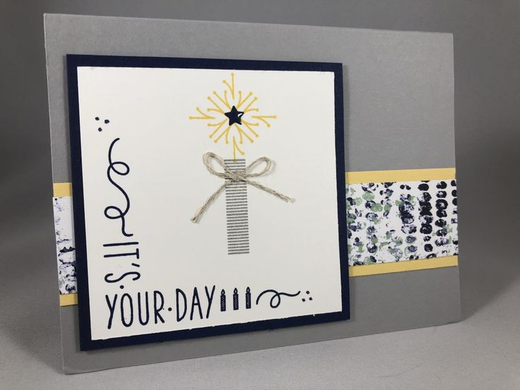 a handmade card that says, it's your day with an image of a star