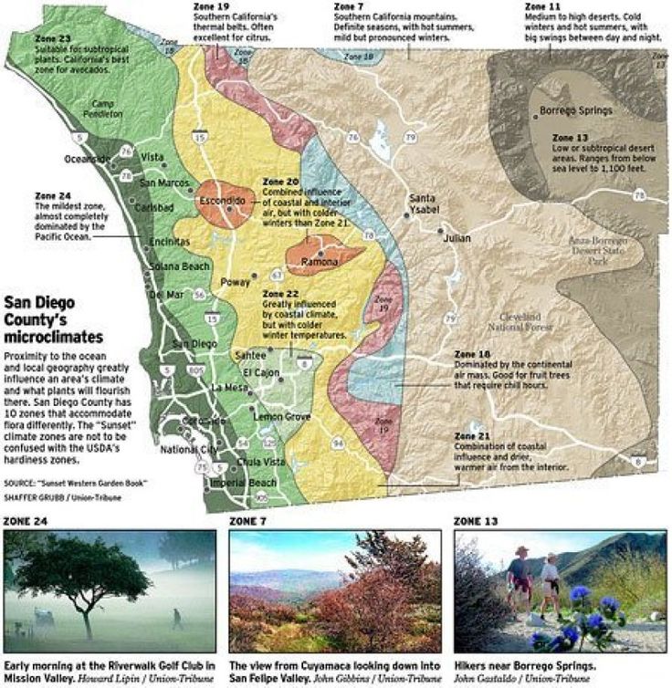 an image of a map that shows the different areas in san diego county, california