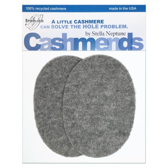 two black wool pads with the words cashmeds on them