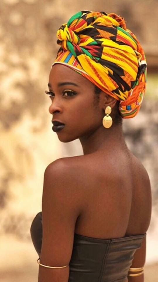 ~African fashion, Ankara, kitenge, African women dresses, African prints, Braids, Nigerian wedding, Ghanaian fashion, African wedding ~DKK Head Wrap Styles, Ghanaian Fashion, Mode Turban, Afrikaanse Mode, African Head Wraps, Hair Wraps, African Dresses For Women, African Beauty, African Inspired