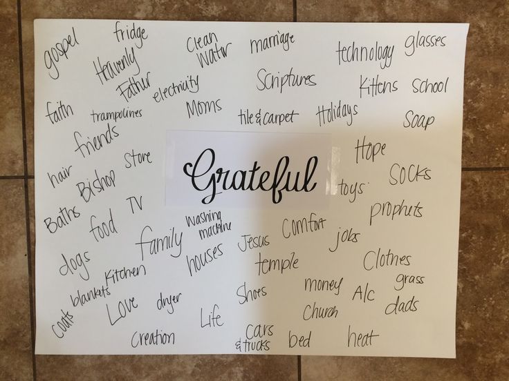 a white board with writing on it that says grateful and other words written in different languages