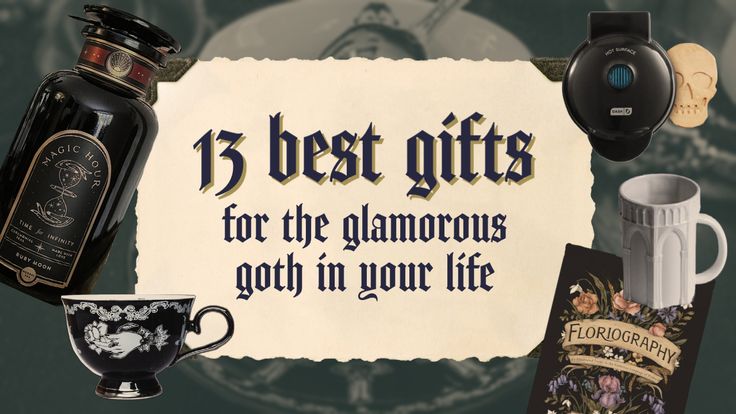 an advertisement for the 15 best gifts for the glamourous goth in your life