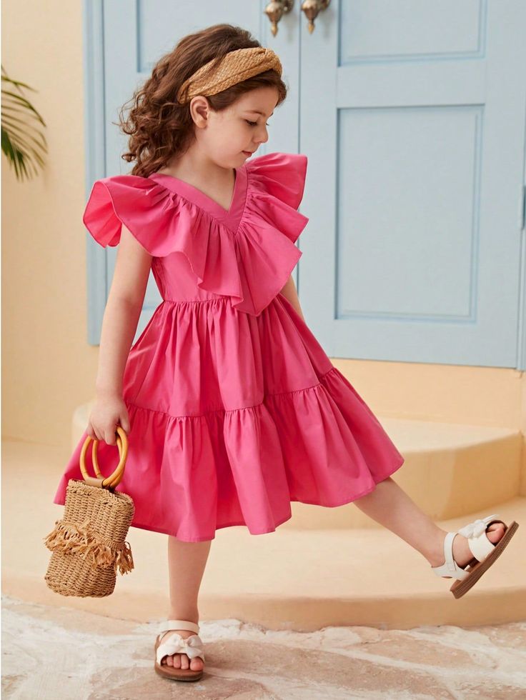 Kids Cotton baby frock Design 2024 Baby Frocks Designs Cotton, Frock Designs For Girl, Cotton Frocks For Kids, Frocks For Kids, Kids Dress Collection, Kids Wear Girls, Shein Kids