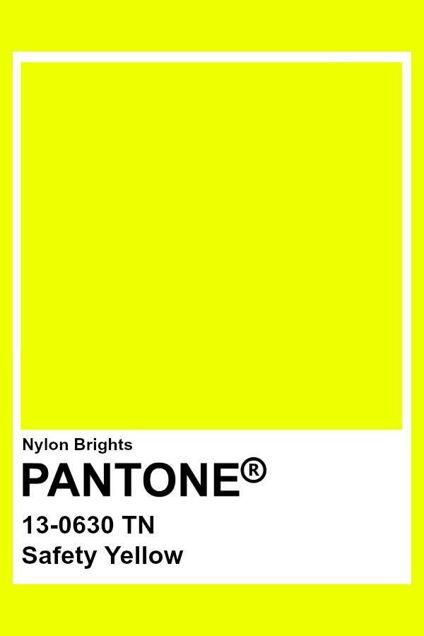 the pantone yellow color is shown in this image, it's very bright