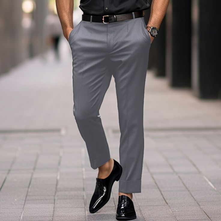 Season:Spring   Fall,Winter; Fabric:Polyester; Gender:Men's; Style:Fashion,Casual; Occasion:Outdoor,Going out,Daily; Fit Type:Regular Fit; Function:Comfort,Soft,Breathable; Waistline:Mid Waist; Pattern:Plain; Design:Straight Leg,Pocket; Pants Type:Suit Pants,Trousers,Dress Pants; Front page:FF; Listing Date:11/22/2023; Hips:; Length:; Waist: Semi-formal Slim Fit Work Pants With Pockets, Slim Fit Chinos With Pockets For Semi-formal Occasions, Gray Non-stretch Dress Pants With Pockets, Going Out Fashion, Cheap Full-length Men's Dress Pants, Men's Dress Pants, 4-way Stretch Straight Leg Chinos With Pockets, Pants Pocket, Winter Fabric