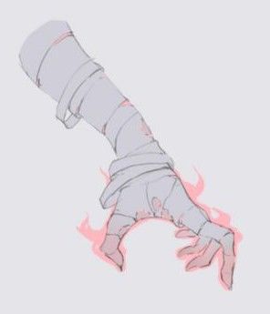 a drawing of a hand reaching for something