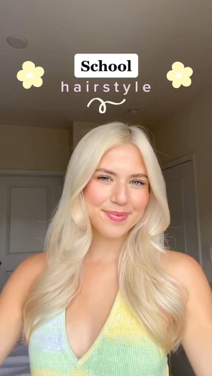 Pin on Beauty Trendy Summer Hairstyles, Preppy Hairstyles, Cute Hairstyles For School, Hair Tips Video, Clip Hairstyles, Hairdos For Short Hair, Peinados Fáciles Para Cabello Corto, Hair Tutorials For Medium Hair, Back To School Hairstyles