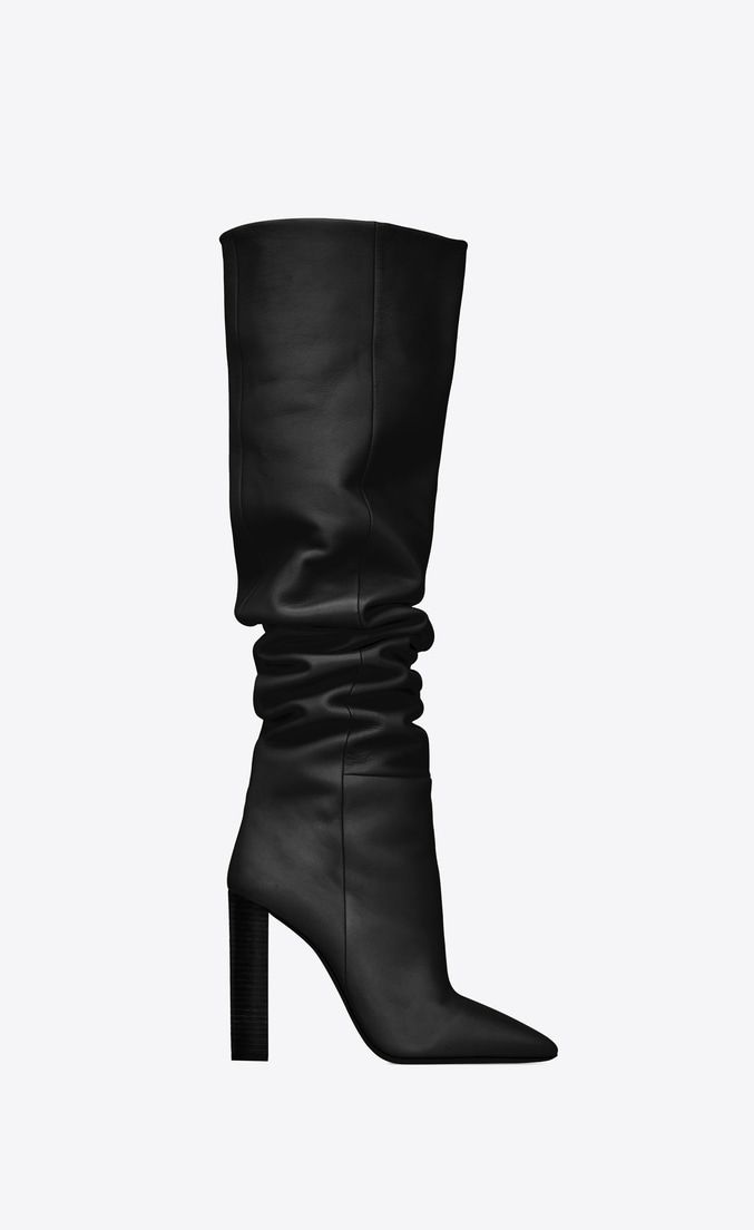 Slouch Boots, Dr Shoes, Black Chunky Heels, Pointed Heels, Slouched Boots, Chunky Boots, Boots Knee, Boots For Women, My Shoes